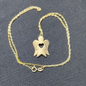 NWOT Sterling Silver Angel of Love Pendant Necklace